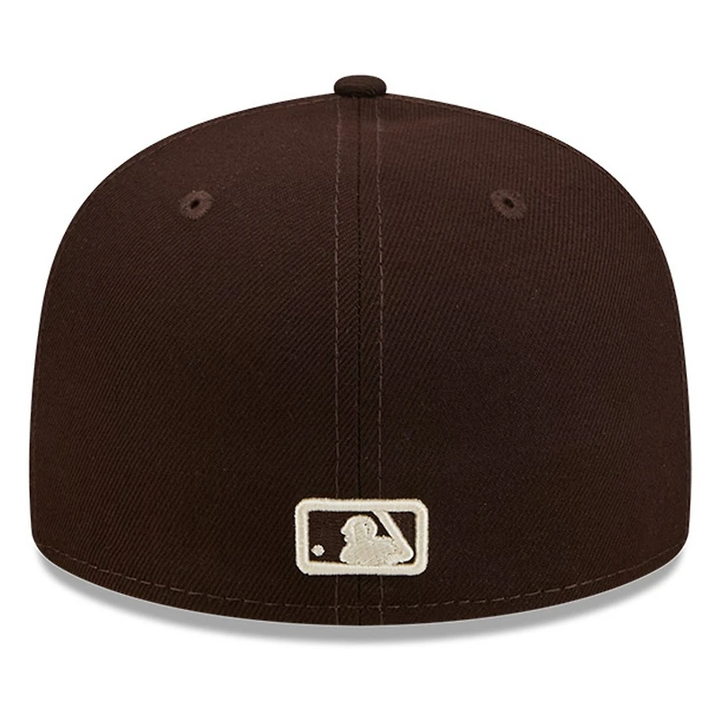 Philadelphia Phillies Burntwood Brown Basic New Era 59FIFTY Fitted Hat