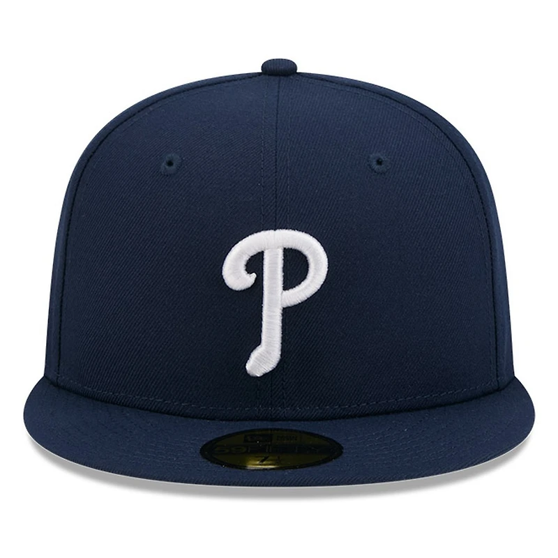 Philadelphia Phillies Dark Blue Basic New Era 59FIFTY Fitted Hat