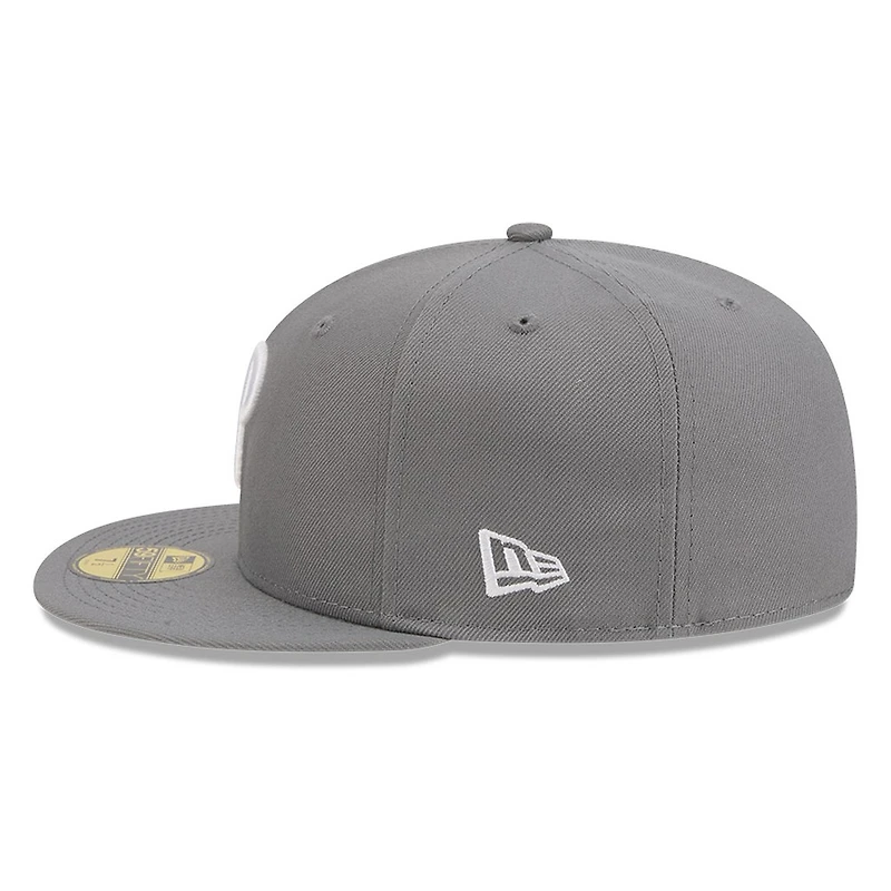 Philadelphia Phillies Medium Grey Basic New Era 59FIFTY Fitted Hat