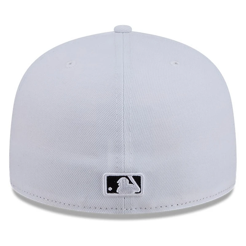 Philadelphia Phillies White and Black Basic New Era 59FIFTY Fitted Hat