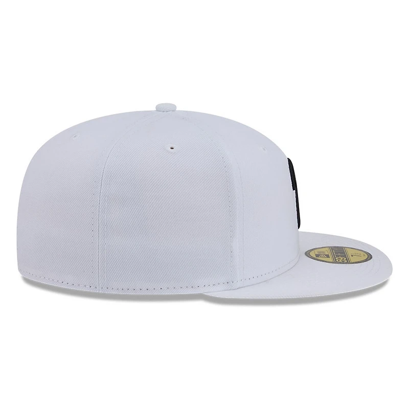 Philadelphia Phillies White and Black Basic New Era 59FIFTY Fitted Hat