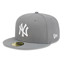 New York Yankees Medium Grey Basic Era 59FIFTY Fitted Hat