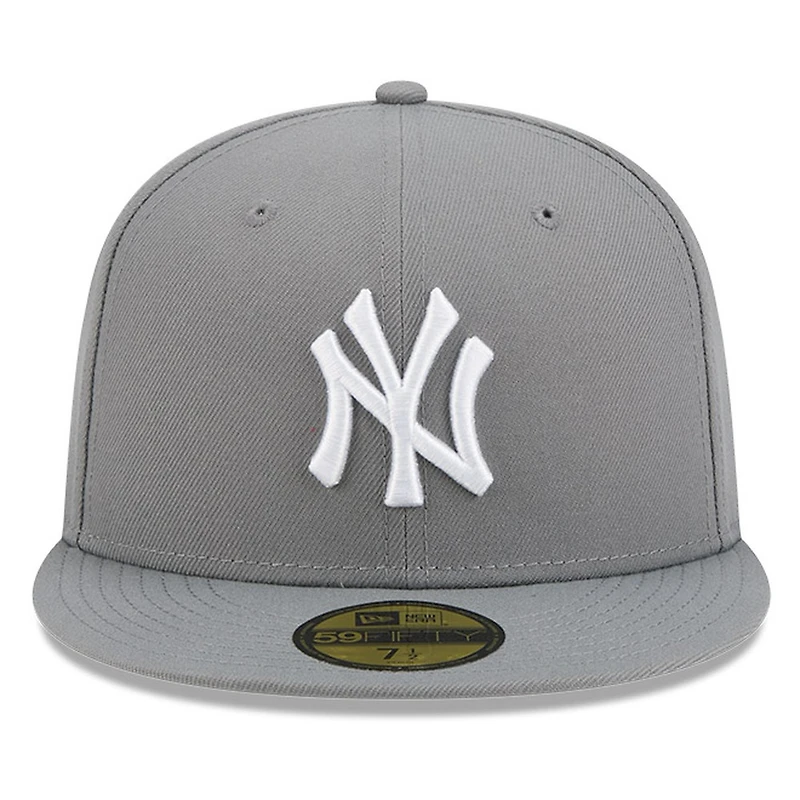 New York Yankees Medium Grey Basic Era 59FIFTY Fitted Hat