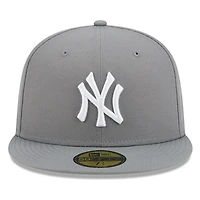 New York Yankees Medium Grey Basic Era 59FIFTY Fitted Hat