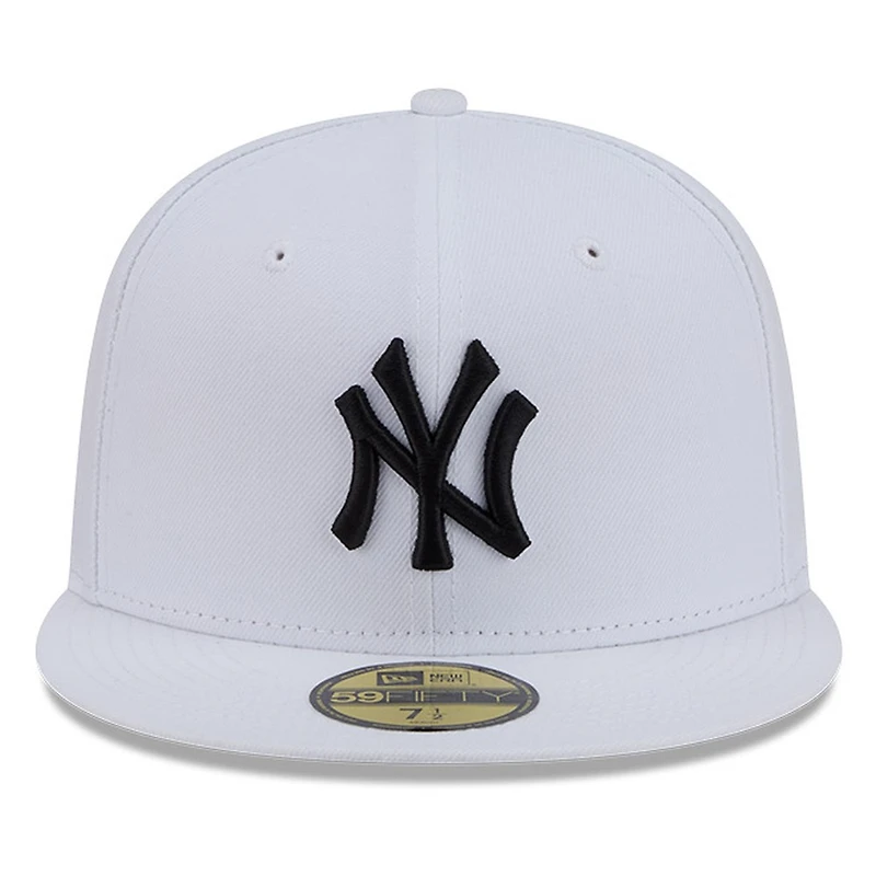 New York Yankees White and Black Basic Era 59FIFTY Fitted Hat