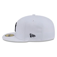 New York Yankees White and Black Basic Era 59FIFTY Fitted Hat