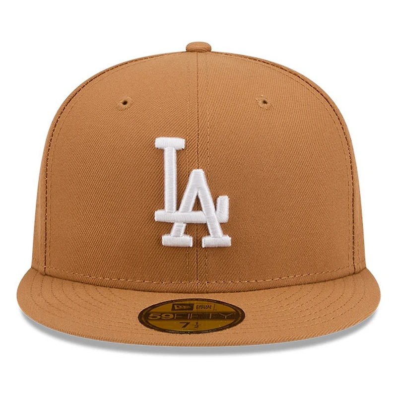 Los Angeles Dodgers Bronze and White Basic New Era 59FIFTY Fitted Hat