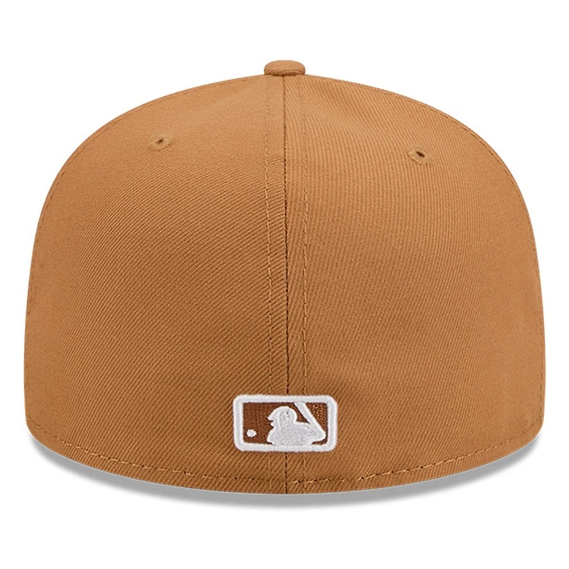 Los Angeles Dodgers Bronze and White Basic New Era 59FIFTY Fitted Hat