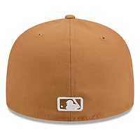 Los Angeles Dodgers Bronze and White Basic New Era 59FIFTY Fitted Hat