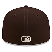 Los Angeles Dodgers Burntwood Brown Basic New Era 59FIFTY Fitted Hat