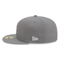Los Angeles Dodgers Medium Grey Basic New Era 59FIFTY Fitted Hat