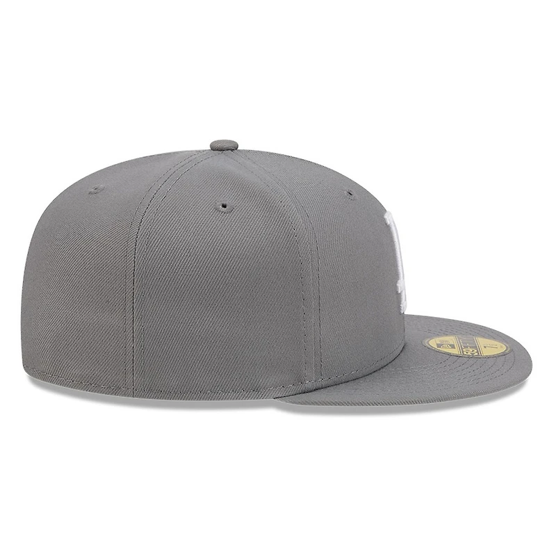 Los Angeles Dodgers Medium Grey Basic New Era 59FIFTY Fitted Hat