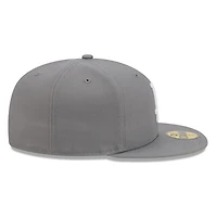 Los Angeles Dodgers Medium Grey Basic New Era 59FIFTY Fitted Hat