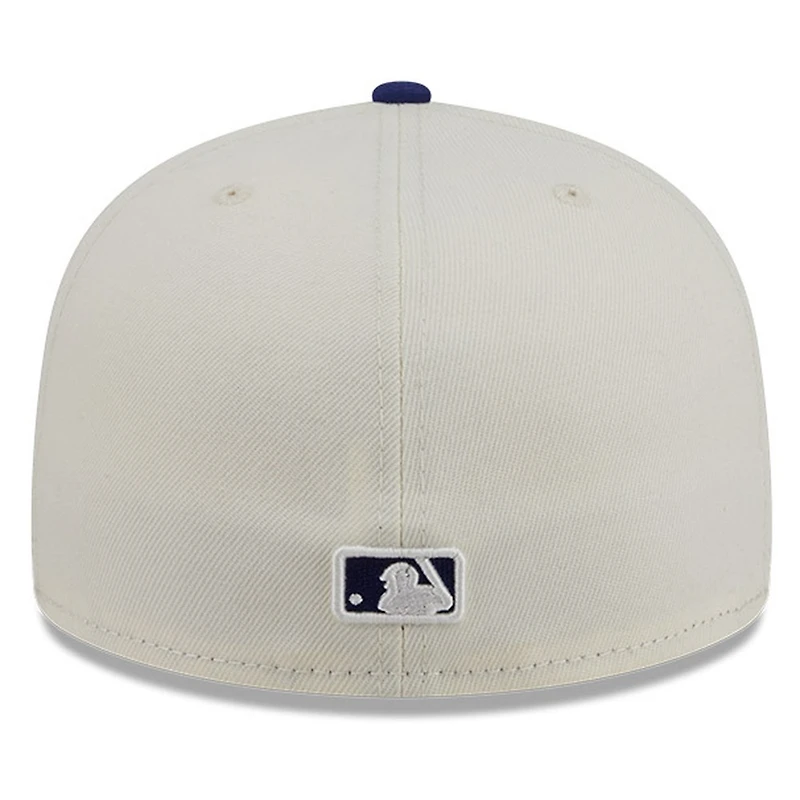 Los Angeles Dodgers Chrome White Two Tone Basic New Era 59FIFTY Fitted Hat