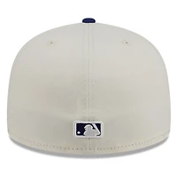 Los Angeles Dodgers Chrome White Two Tone Basic New Era 59FIFTY Fitted Hat
