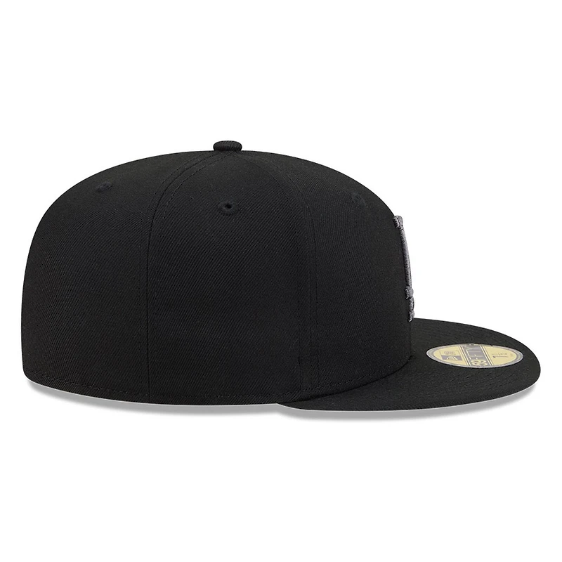 Los Angeles Dodgers Black and Graphite Basic New Era 59FIFTY Fitted Hat