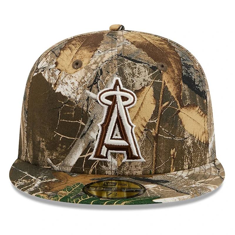 Los Angeles Angels Realtree APX Camo Basic New Era 59FIFTY Fitted Hat