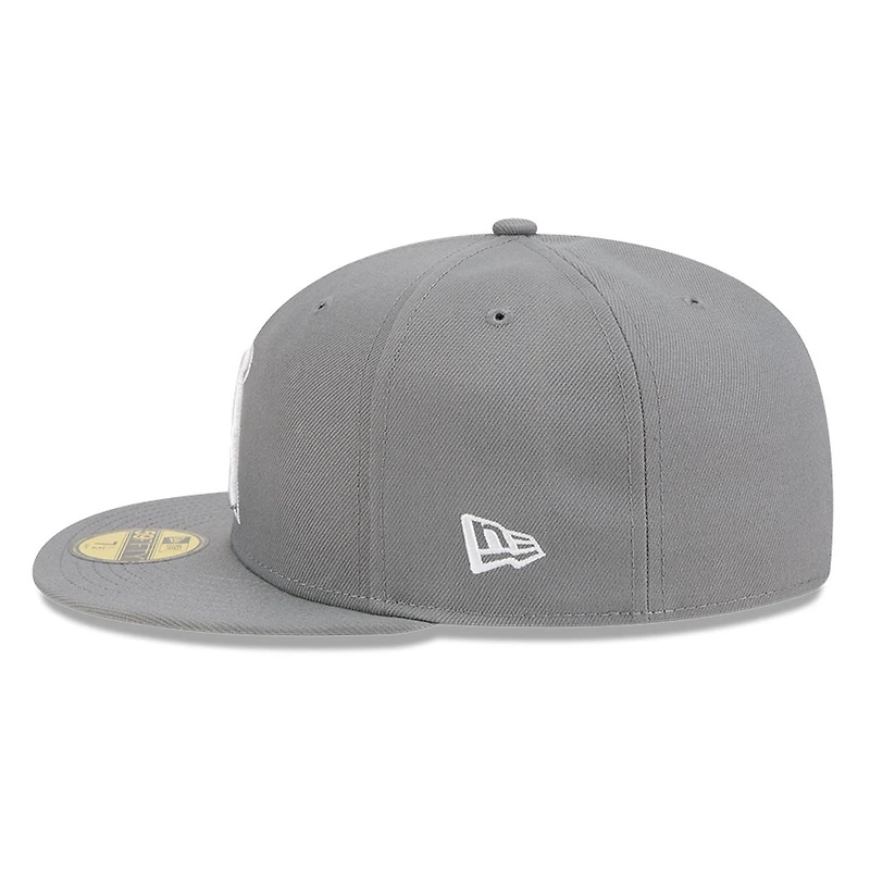 Los Angeles Angels Medium Grey Basic New Era 59FIFTY Fitted Hat