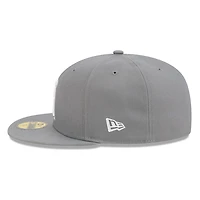 Los Angeles Angels Medium Grey Basic New Era 59FIFTY Fitted Hat