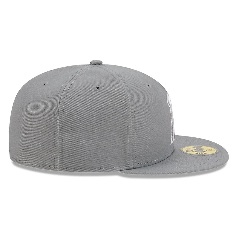 Los Angeles Angels Medium Grey Basic New Era 59FIFTY Fitted Hat