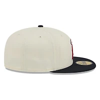 Los Angeles Angels Chrome White Two Tone Basic New Era 59FIFTY Fitted Hat
