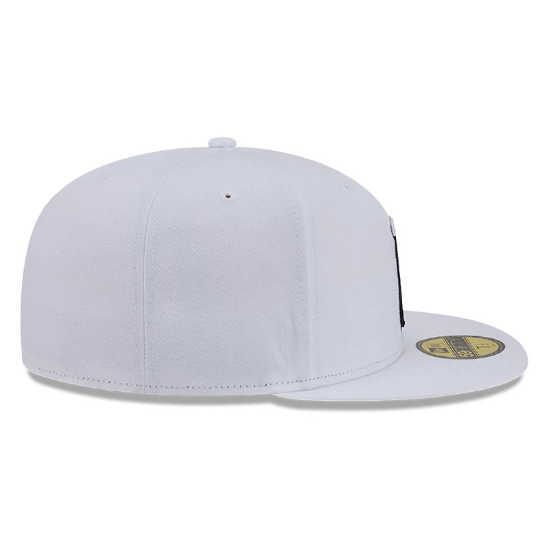 Los Angeles Angels White and Black Basic New Era 59FIFTY Fitted Hat