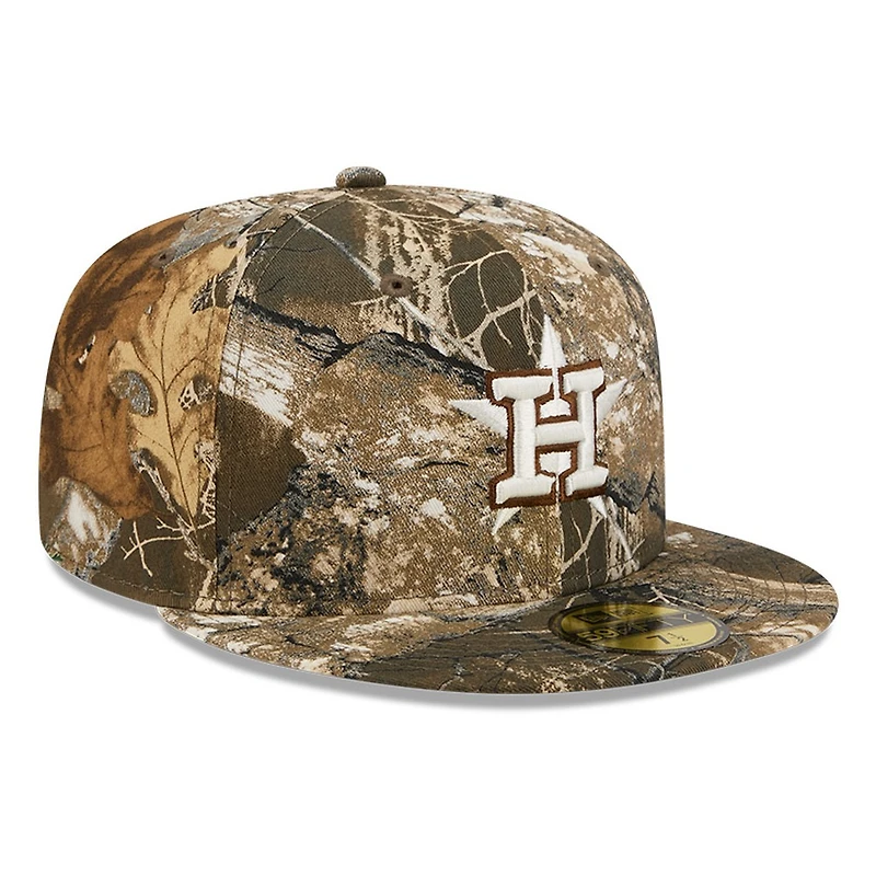 Houston Astros Realtree APX Camo Basic New Era 59FIFTY Fitted Hat