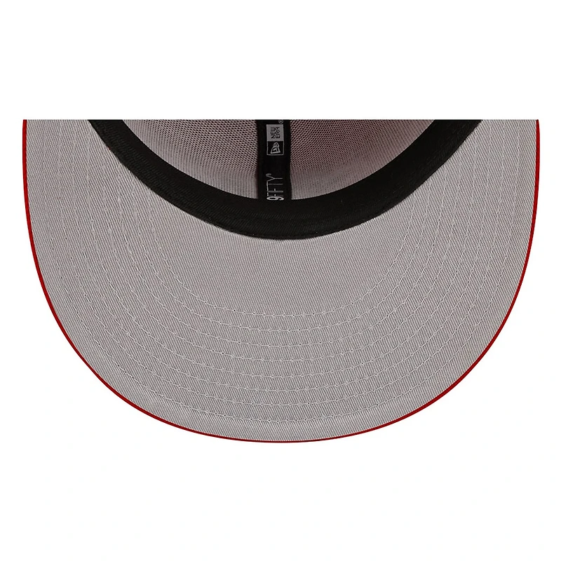 Houston Astros Scarlet Red and Black Basic New Era 59FIFTY Fitted Hat