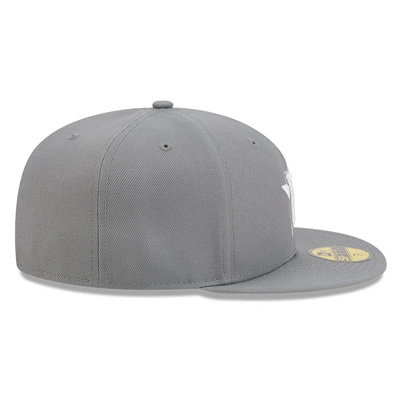 Houston Astros Medium Grey Basic New Era 59FIFTY Fitted Hat