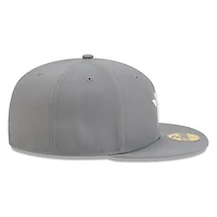 Houston Astros Medium Grey Basic New Era 59FIFTY Fitted Hat