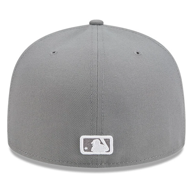 Houston Astros Medium Grey Basic New Era 59FIFTY Fitted Hat