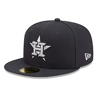 Houston Astros Dark Grey Anthracite Basic New Era 59FIFTY Fitted Hat