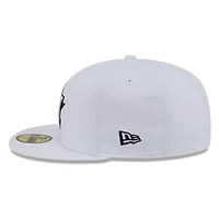 Houston Astros White and Black Basic New Era 59FIFTY Fitted Hat
