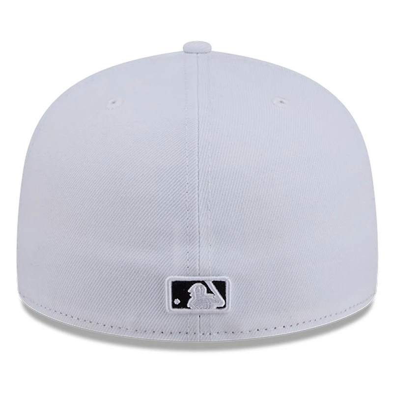 Houston Astros White and Black Basic New Era 59FIFTY Fitted Hat