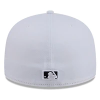 Houston Astros White and Black Basic New Era 59FIFTY Fitted Hat