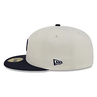 Detroit Tigers Chrome White Two Tone Basic New Era 59FIFTY Fitted Hat