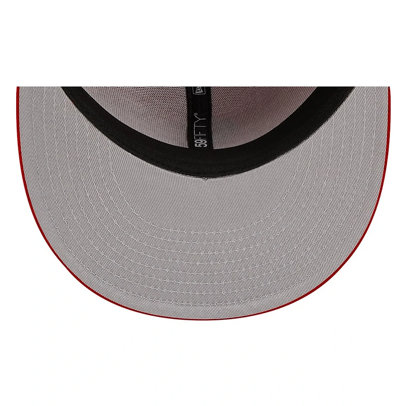 Chicago White Sox Scarlet Red and Black Basic New Era 59FIFTY Fitted Hat