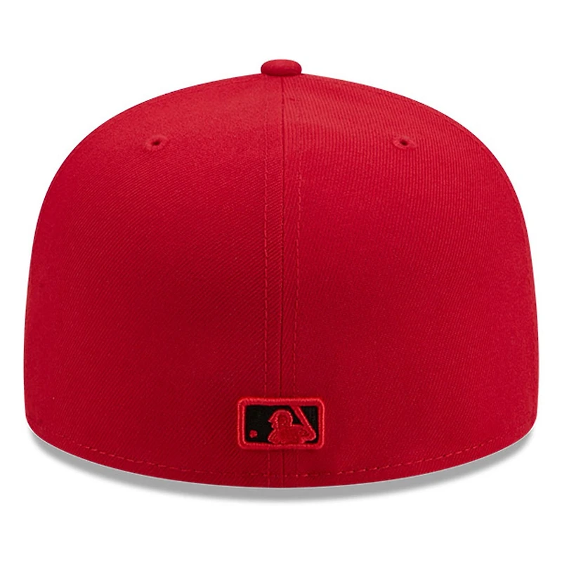 Chicago White Sox Scarlet Red and Black Basic New Era 59FIFTY Fitted Hat