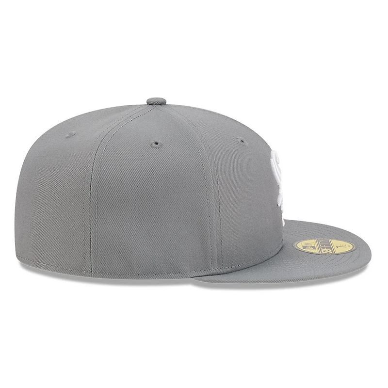 Chicago White Sox Medium Grey Basic New Era 59FIFTY Fitted Hat