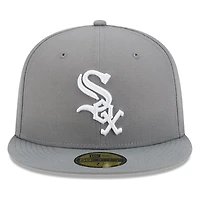 Chicago White Sox Medium Grey Basic New Era 59FIFTY Fitted Hat