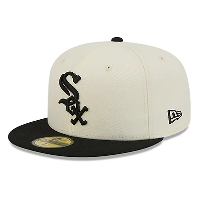 Chicago White Sox Chrome Two Tone Basic New Era 59FIFTY Fitted Hat