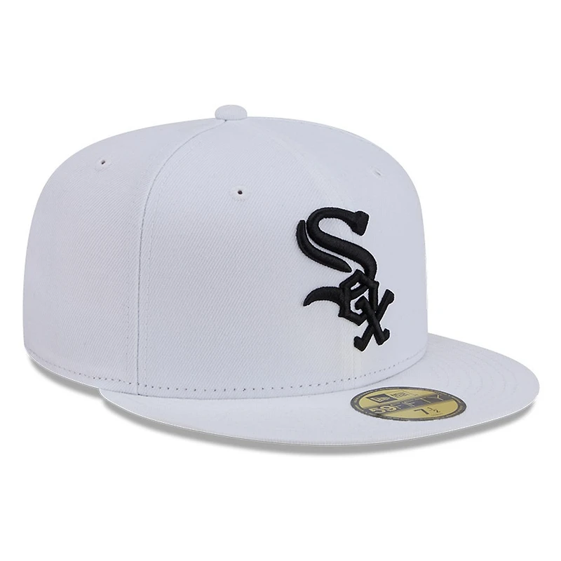 Chicago White Sox and Black Basic New Era 59FIFTY Fitted Hat