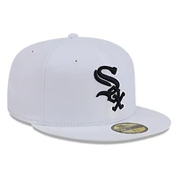 Chicago White Sox and Black Basic New Era 59FIFTY Fitted Hat