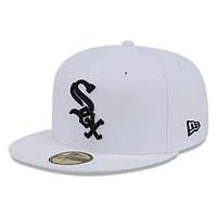Chicago White Sox and Black Basic New Era 59FIFTY Fitted Hat
