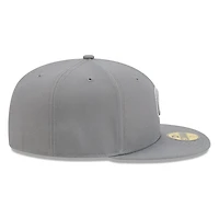 Chicago Cubs Medium Grey Basic New Era 59FIFTY Fitted Hat