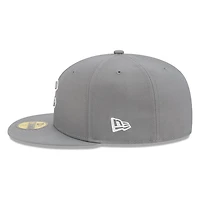 Chicago Cubs Medium Grey Basic New Era 59FIFTY Fitted Hat