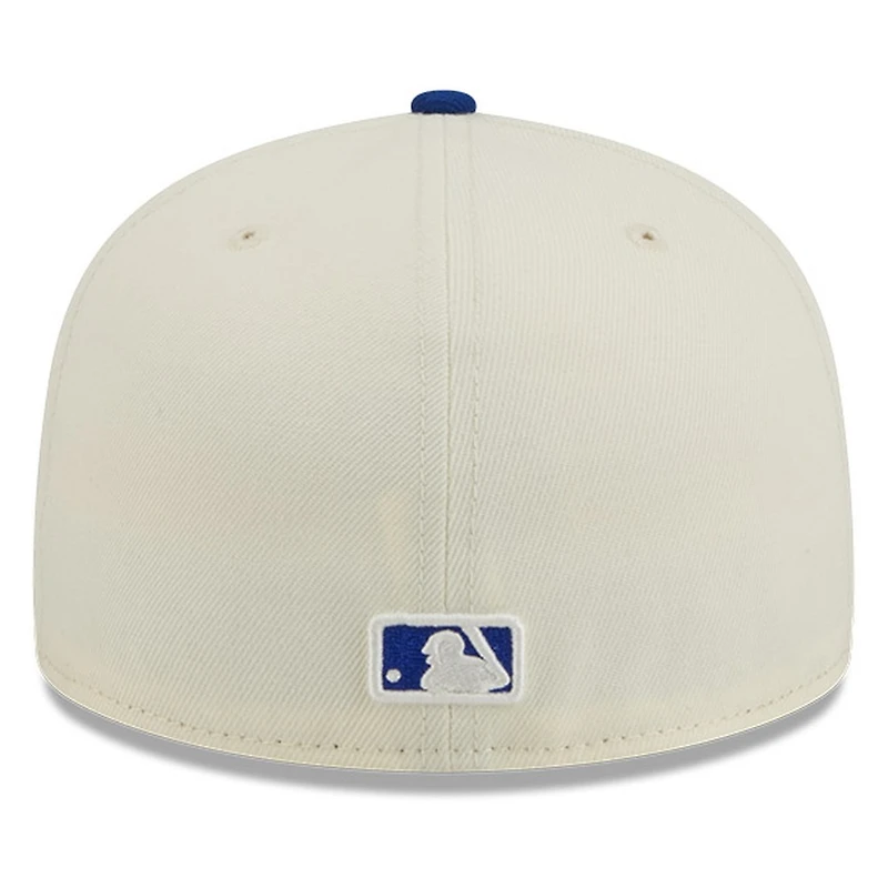 Chicago Cubs Chrome White Two Tone Basic New Era 59FIFTY Fitted Hat