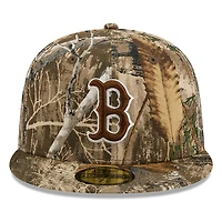 Boston Red Sox Realtree APX Camo Basic New Era 59FIFTY Fitted Hat