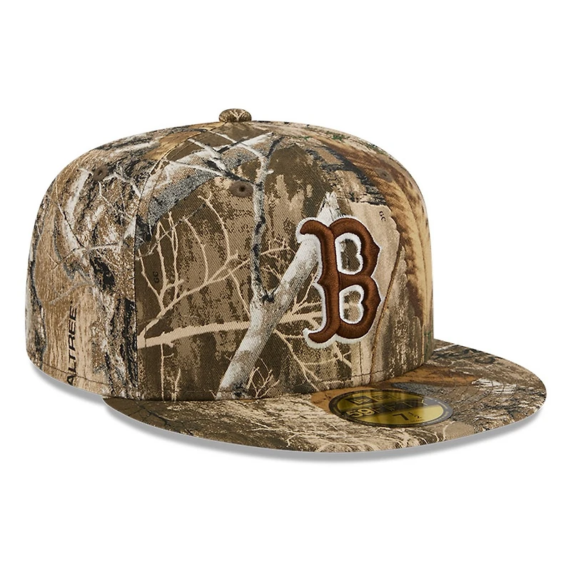 Boston Red Sox Realtree APX Camo Basic New Era 59FIFTY Fitted Hat