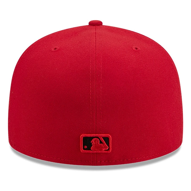 Boston Red Sox Scarlet and Black Basic New Era 59FIFTY Fitted Hat